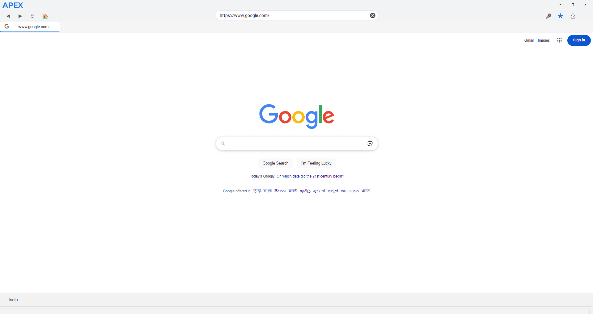 ApexBrowser project screenshot
