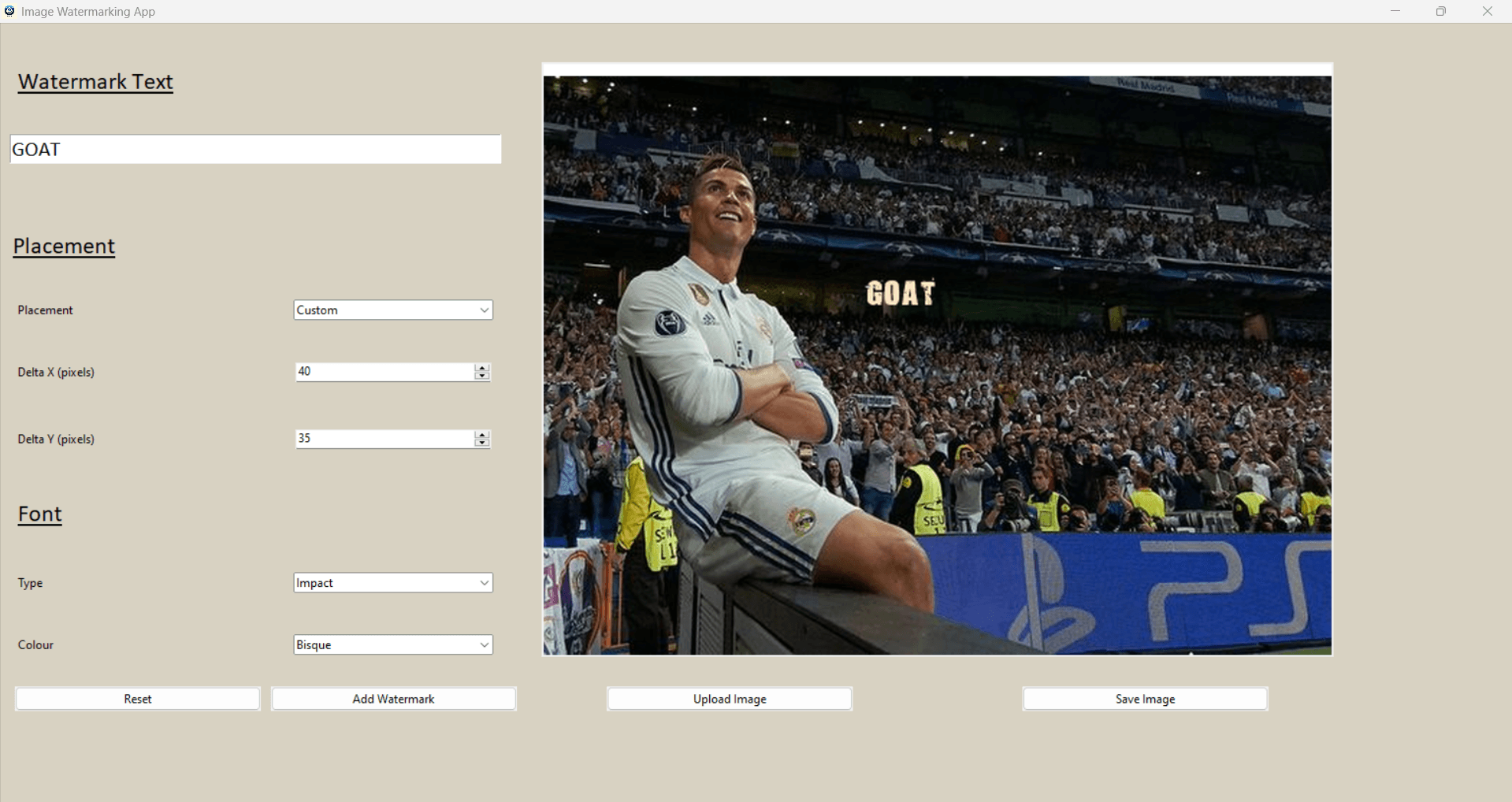 Image Watermarking App screenshot